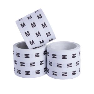 Etiqueta de Papel Adesiva para Roupa tamanho M com 5 Rolos
