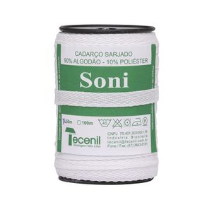 Cadarco Sarjado Soni 10mm Rolo com 50 Metros