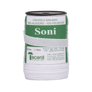 Cadarco Sarjado Soni 12mm Rolo com 50 Metros