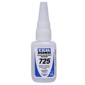 Adesivo Instantaneo Tek Bond Multiuso 725 20g