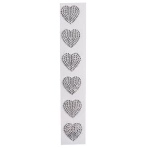 Cartela de Strass de Coracao Luli ST33 com 6un