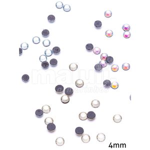 Strass de Base Reta 4mm C4 Pacote com 500un