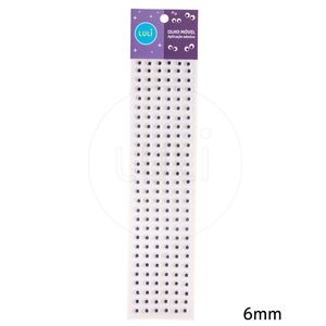 Olho Movel Adesivo Luli 6mm Cartela com 168un