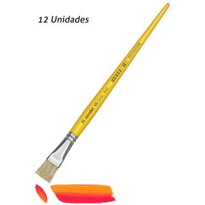Pincel Chato Artistico 456-20 Condor Pacote com 12un
