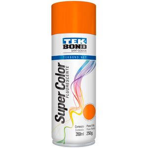 Tinta Aerosol Fluorescente Super Color Tek Bond Lata com 350ml