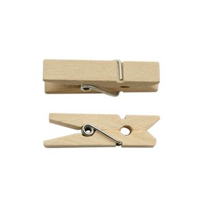 Mini Prendedor de Madeira 3,5cm 50un