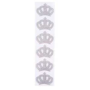 Cartela de Strass de Coroa 4cm Luli com 6un