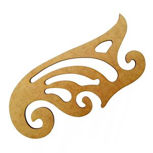 Regua Curva Francesa MDF Luli 1119 25x11cm