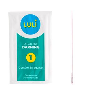 Agulha de Mao Luli 1 6cm Blister com 20un