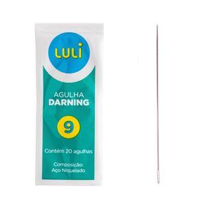 Agulha de Mao Luli 9 4,2cm Blister com 20un