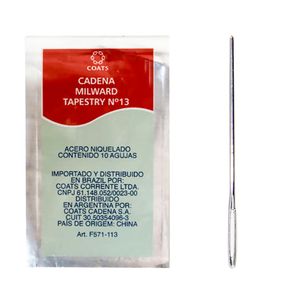 Agulha de Mao Tapestry Corrente 13 6,8cm Blister com 10un