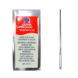 Agulha de Mao Tapestry Corrente 22 4cm Blister com 10un