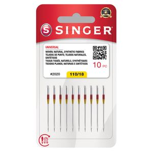 Agulha Singer Comum 2020/18 Blister com 10un