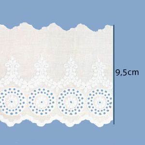 Bordado Ingles de Algodao Luli 112210 9,5cm 13,70M