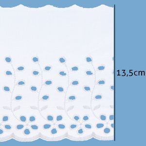 Bordado Ingles de Algodao Luli 109979 13,5cm 13,70M
