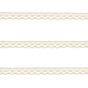 Renda de Algodao Paraiba 467024 0,9cm Peca com 20 Metros