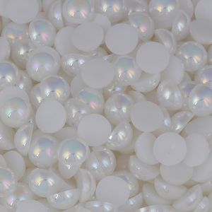 Meia Perola ABS Sem Furo Irisada Luli 12mm 500g