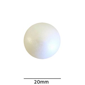 Bola de Isopor Macica Styroform 20mm Pacote com 100un