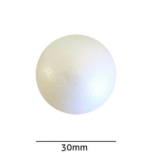 Bola de Isopor Macica Styroform 30mm Pacote com 100un