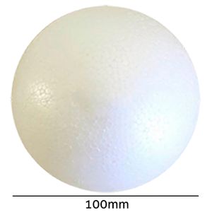 Bola de Isopor Macica Styroform 100mm Pacote com 10un