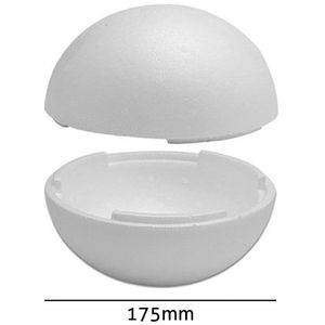 Bola de Isopor Oca Styroform 175mm Pacote com 4un
