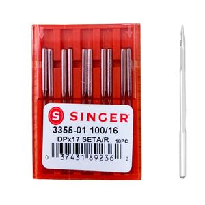 Agulha Singer para Travete 3355/16 Blister com 10un