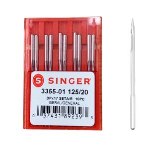 Agulha Singer para Travete 3355/20 Blister com 10un