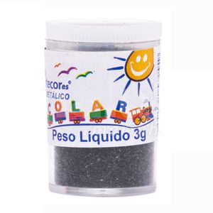 Glitter de PVC Lantecor 3g Pacote com 12un