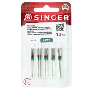 Agulha Singer Comum 2020/10 Blister com 10un