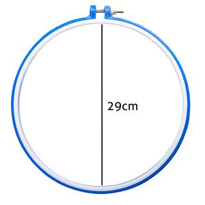 Bastidor de Plastico para Bordado Luli 29cm Pacote com 5UN