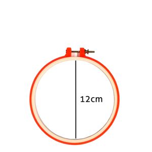 Bastidor de Plastico para Bordado Luli 12cm Pacote com 5UN