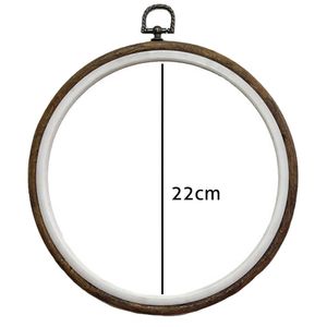 Bastidor de Silicone Madeira para Bordado Luli 22cm