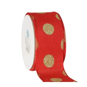 Fita Natalina Aramada Luli RB-23 50mm Rolo com 9,10 Metros