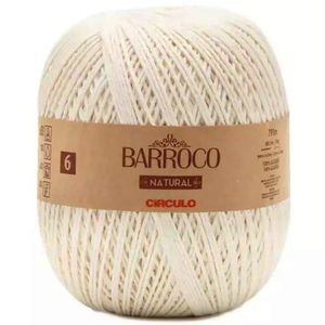 Barbante Barroco Natural Circulo 4/6 Rolo com 791 Metros
