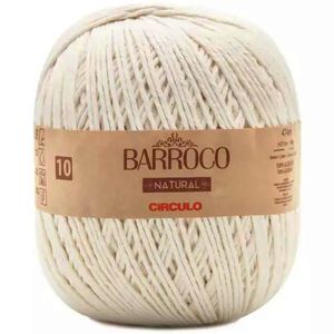 Barbante Barroco Natural Circulo 4/10 Rolo com 474 Metros