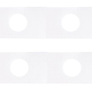 Entretela para Cortina Plastica com Furo 100mm Big Fios Rolo com 50 Metros