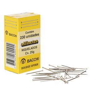 Alfinete de Cabeca Bacchi 24 2,4cm 20 caixas com 25g