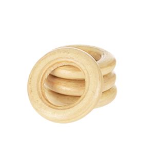 Argola de Madeira Luli 30mm Pacote com 50un