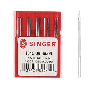Agulha Singer Cabo Fino 1515/09 Blister com 10un