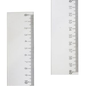 Regua Flexivel Transparente Delfitec R60A 60cm