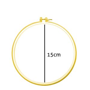 Bastidor de Plastico para Bordado Luli 15cm Pacote com 5UN