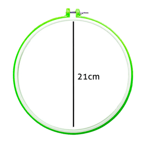 Bastidor de Plastico para Bordado Luli 21cm Pacote com 5UN