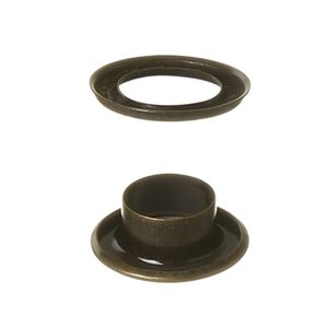 Ilhos 45 de Ferro Com Arruela 150.075.050.F Eberle 7,5mm Pacote com 200un