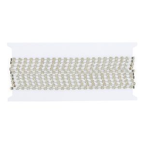 Corrente de Strass SS28 Pedra de 6mm Rolo com 4,5 Metros