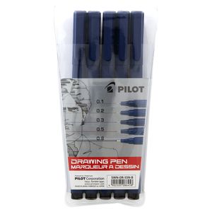 Caneta Pilot Drawing Pen Kit com 5un