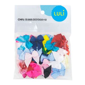 Lacinho de Cetim 3002 Luli Sortido 10mm Pacote com 50un