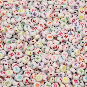 Micanga de Letras L4 Luli 7mm pacote com 500g