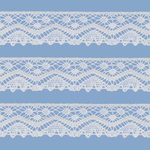 Renda de Algodao Paraiba 477444 2,4cm Peca com 20 Metros