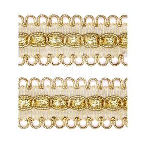 Passamanaria Metalizada Luli 27mm 9174 Peca com 10 Metros
