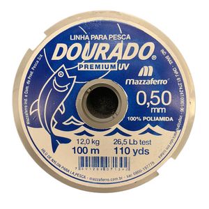 Linha para Pesca Dourado Premium UV Mazzaferro 0,50mm Carretel com 100 Metros